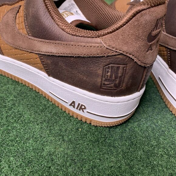 Sz 10.5 Nike Air Force 1 Low \'07 LV8 Jersey Made It Brown White IM6644-259 Men\'s main image 6